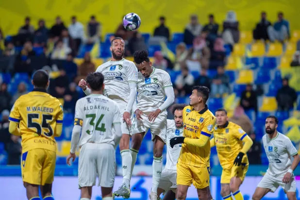 تعادل مثير بين التعاون والحزم في الدوري السعودي (تصوير: صالح العنزي)