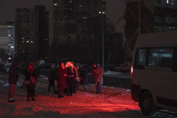 Ukrayna'nın başkenti Kiev, benzeri görülmemiş bir enerji krizi yaşıyor (EPA)
