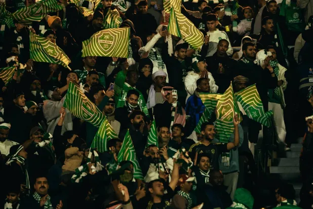 جماهير الأهلي واصلت الاحتفال رغم العطل الكهربائي (موقع الأهلي)