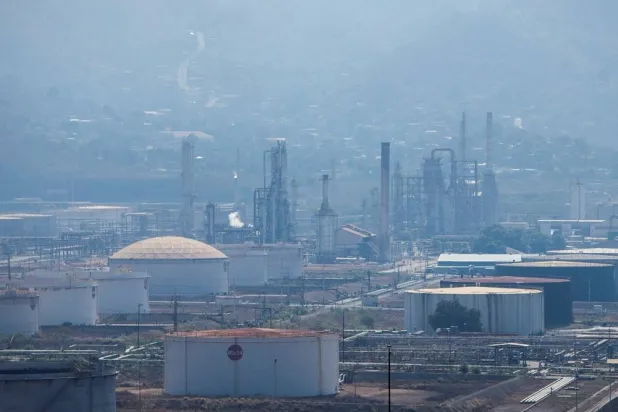 A view of the installations at the Puerto La Cruz oil refinery of Venezuelan state oil company PDVSA in Puerto La Cruz, Venezuela, January 23, 2026. (Reuters) 