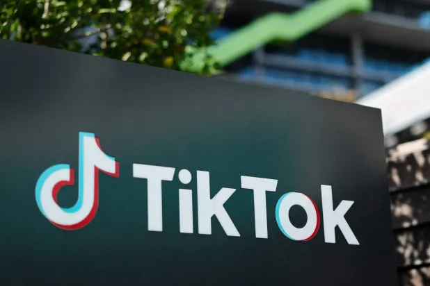 The TikTok logo is displayed at a TikTok office on January 23, 2026 in Culver City, California. (Getty Images/AFP)