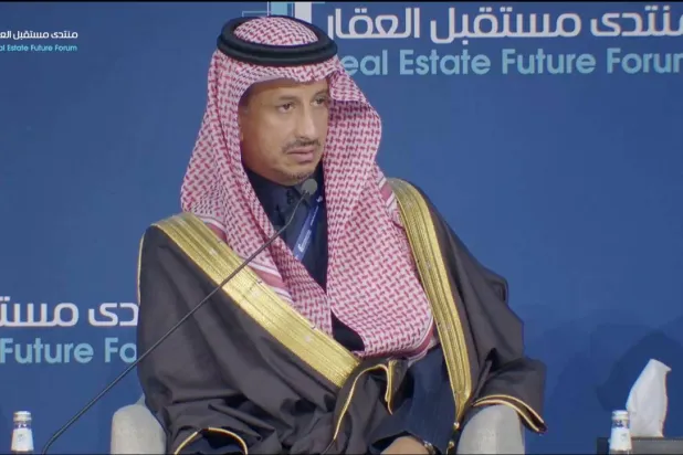 وزير السياحة السعودي أحمد الخطيب يتحدث في منتدى «مستقبل العقار 2026» بالرياض (الشرق الأوسط)