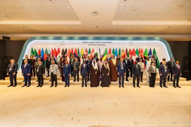  Delegates attend the meeting bringing together 40 labor ministers (The Global Labor Market Conference). 