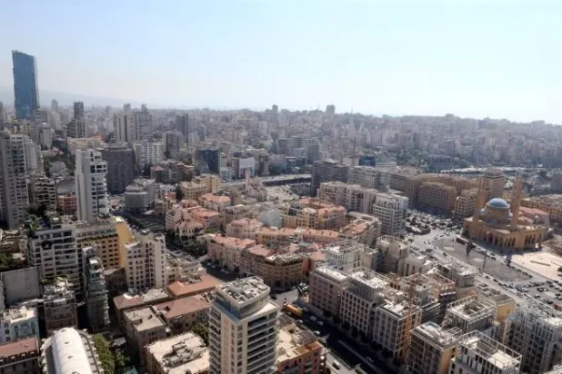 منظر عام لوسط بيروت (رويترز)