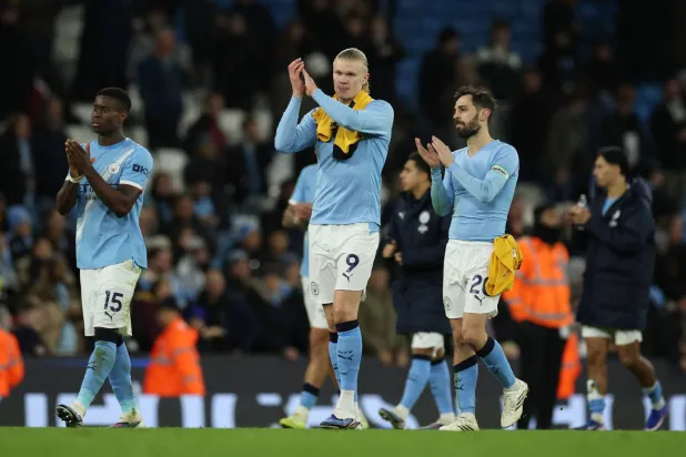 النرويجي إرلينغ هالاند مهاجم مان سيتي (رويترز)