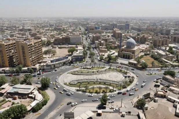 A general view shows al-Firdous Square in Baghdad, Iraq July 27, 2022. (Reuters)