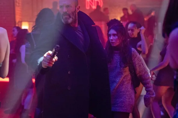  This image released by Black Bear shows Jason Statham, center, in a scene from "Shelter." (Black Bear via AP) 