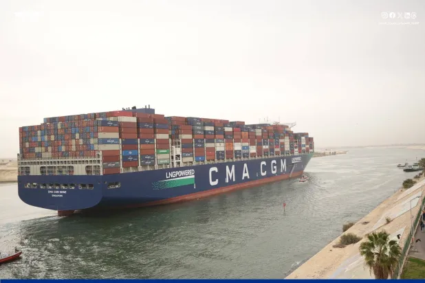 القناة شهدت عبور سفينة حاويات فرنسية عملاقة الخميس (هيئة قناة السويس)