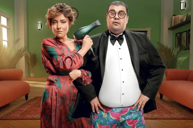 أحمد فتحي ومي كساب يتصدران الملصق الترويجي لفيلم «مؤلف ومخرج وحرامي» (الشركة المنتجة)