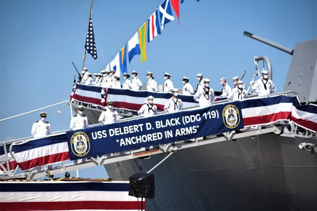 المدمرة ديلبرت ⁠دي بلاك (صورة من موقع البحرية الأميركية)