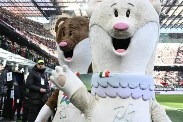 The ermine and stoat mascots of the 2026 Olympic Games are everywhere, but their real-life counterparts risk dwindling in the wild. Piero CRUCIATTI / AFP