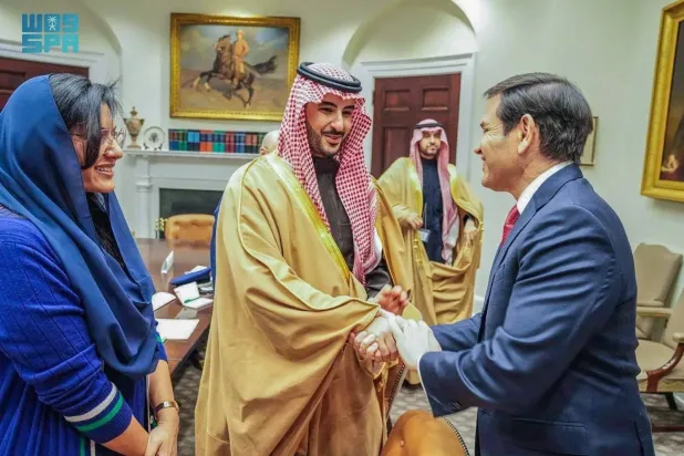 Saudi Defense Minister met senior US officials in Washington. (SPA) 