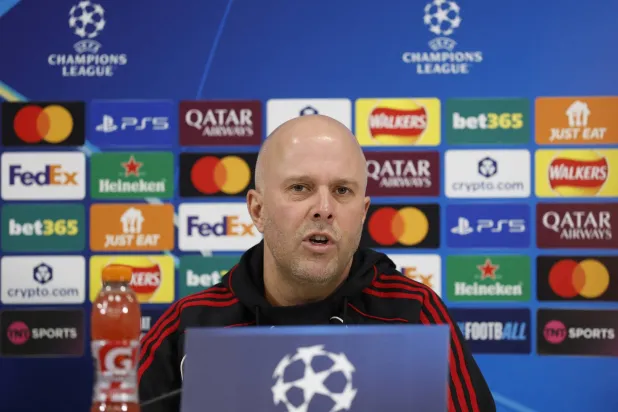Soccer Football - UEFA Champions League - Liverpool Press Conference - AXA Training Centre, Liverpool, Britain - January 27, 2026 Liverpool manager Arne Slot during a press conference Action Images via Reuters/Jason Cairnduff