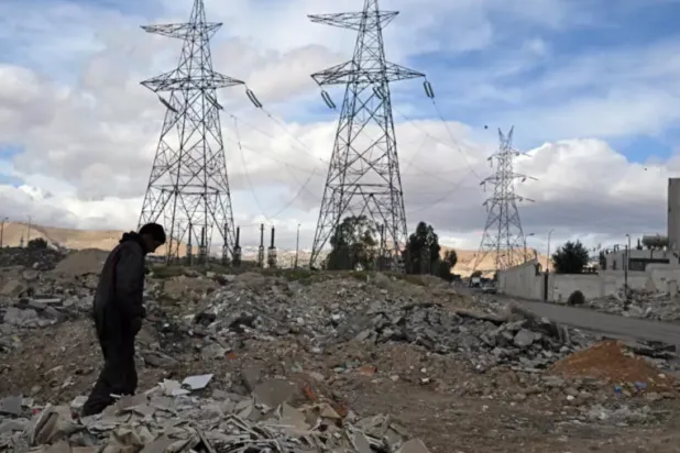 Syria's electricity infrastructure was hammered by years of civil war © LOUAI BESHARA / AFP
