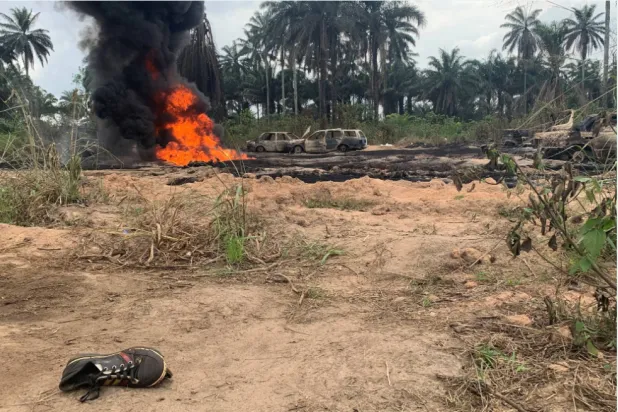 صورة من انفجار سابق في نيجيريا (رويترز - أرشيفية)