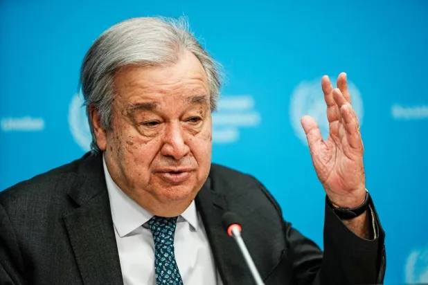  United Nations Secretary-General Antonio Guterres speaks during a press conference outlining his priorities for 2026 at UN headquarters in New York City, US, January 29, 2026. (Reuters)
