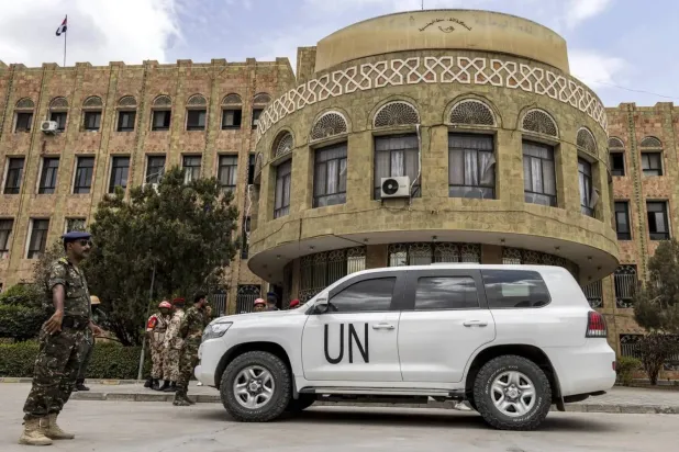 
Nearly 70 United Nations staff remain detained by the Houthi group on alleged espionage charges (AFP)
