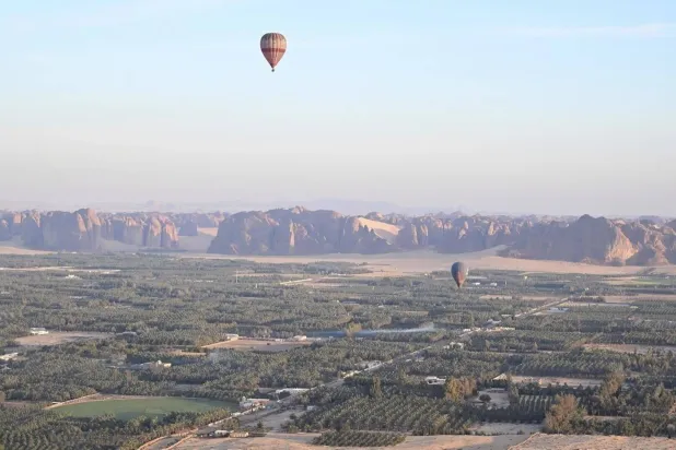 The experience combines sunrise balloon flights with fine dining and stargazing under AlUla’s clear skies. SPA