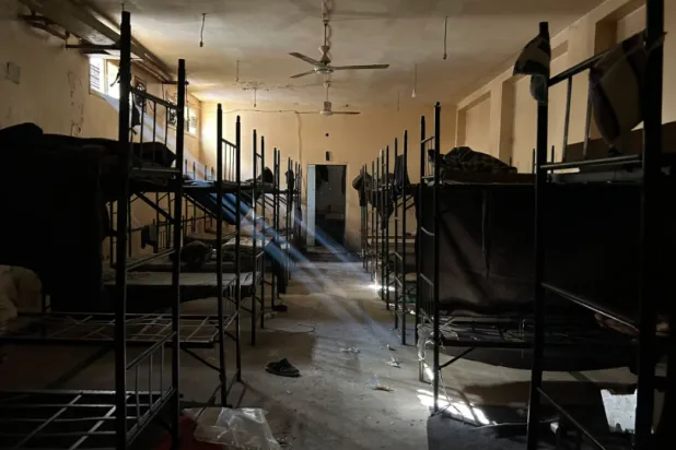 The main Homs prison was emptied when Assad fell in December 2024. But a year on, its wards are among those in Syria's prisons and lockups that are filling again with security detainees. REUTERS/John Davison
