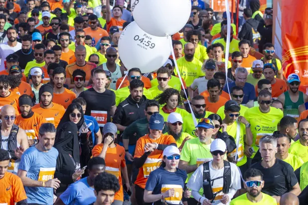 الآلاف شاركوا في ماراثون الرياض الكبير (تصوير: سعد الدوسري)