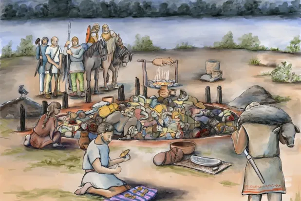 Demir Çağı'ndan kalma toplu mezarda bulunan kişilerin çoğu akraba değildi (Sara Nylund)