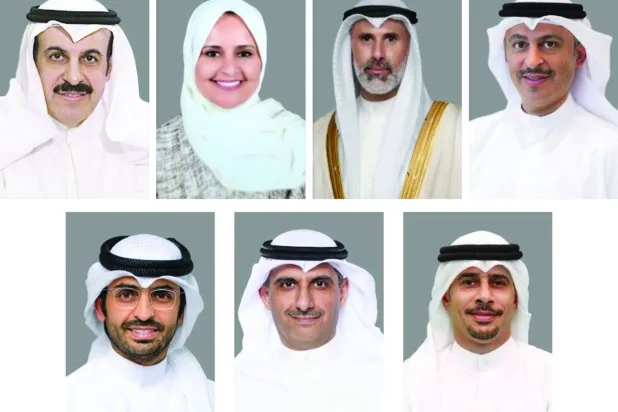 الوزراء الجدد وفق التعديل الوزاري (كونا)