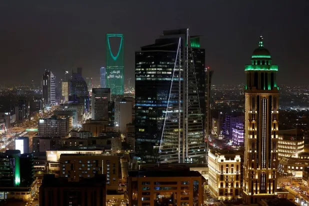 General view of Riyadh city during the early hour of evening at Riyadh, Saudi Arabia, May 28, 2025. (Reuters)