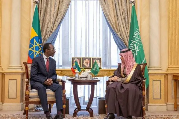 وزير الخارجية السعودي يستقبل نظيره الإثيوبي بالرياض («الخارجية» السعودية)
