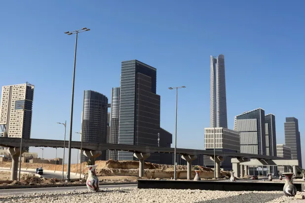 The construction site of the futuristic Iconic Tower skyscraper in a business district, built by China State Construction Engineering Corporation (CSCEC) in the New Administrative Capital (NAC) east of Cairo, Egypt, January 19, 2026. REUTERS/Mohamed Abd El Ghany