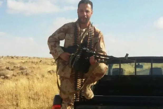 ناصر فيصل السعدي أكبر تاجر مخدرات بالمنطقة والقيادي في ميليشيا «الحرس الوطني» بمحافظة السويداء (الأمن الداخلي)