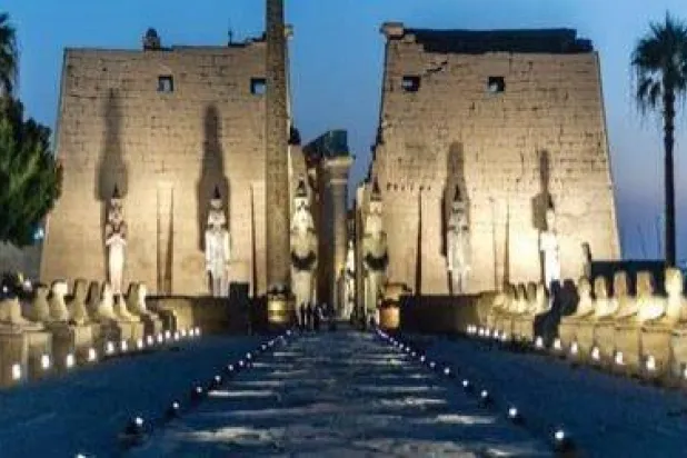 طريق الكباش من أشهر المعالم الأثرية بالأقصر (الهيئة العامة للاستعلامات)