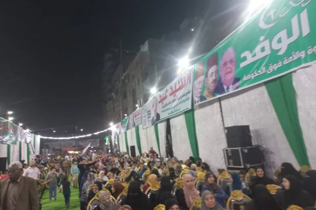 جانب من انتخابات حزب «الوفد» التي فاز فيها السيد البدوي (صفحة الحزب)