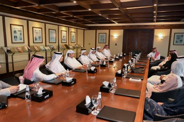 بحث الطرفان خلال اللقاء أوجه التعاون الإعلامي والابتكار الرقمي (SRMG)