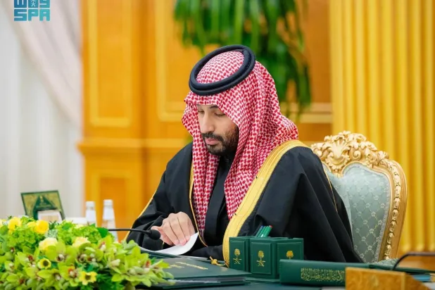 Prince Mohammed bin Salman bin Abdulaziz Al Saud, Crown Prince and Prime Minister, chairs the Cabinet meeting in Riyadh on Tuesday. (SPA)