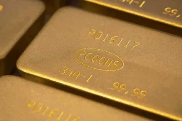 A view shows ingots of 99.99 percent pure gold in a workroom during production at Krastsvetmet precious metals plant in the Siberian city of Krasnoyarsk, Russia, May 23, 2024. REUTERS/Alexander Manzyuk
