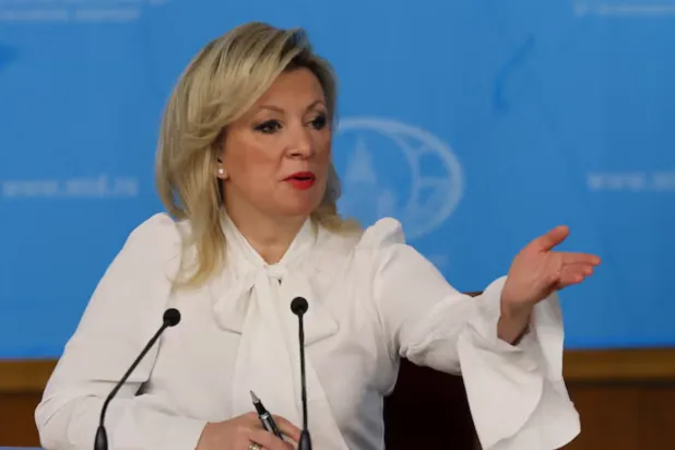 Spokeswoman of Russia's Foreign Ministry Maria Zakharova attends the annual press conference held by Foreign Minister Sergei Lavrov in Moscow, Russia January 20, 2026. REUTERS/Shamil Zhumatov