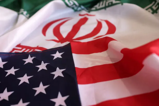 US and Iranian flags are seen in this illustration taken, September 8, 2022. REUTERS/Dado Ruvic/Illustration 