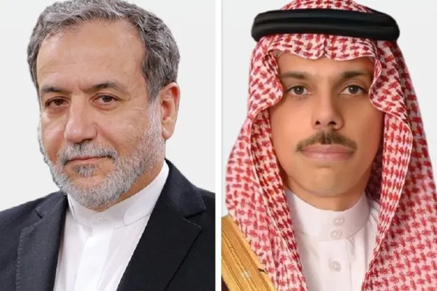 الأمير فيصل بن فرحان والوزير عباس عراقجي (الخارجية السعودية) 