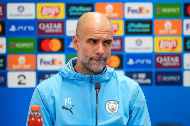 الإسباني بيب غوارديولا مدرب مانشستر سيتي (أ.ب).