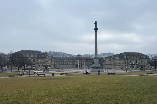 05 February 2026, Baden-Württemberg, Stuttgart: View of the New Palace in Stuttgart. There is a major power outage in the city of Stuttgart. Photo: Stefanie Järkel/dpa
