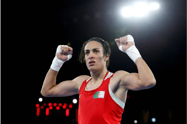 الملاكمة الجزائرية إيمان خليف (رويترز)
