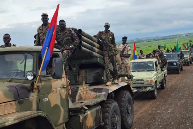 Geçtiğimiz yaz el- Gedaref'te bulunan Sudan askerleri (Arşiv- AFP)