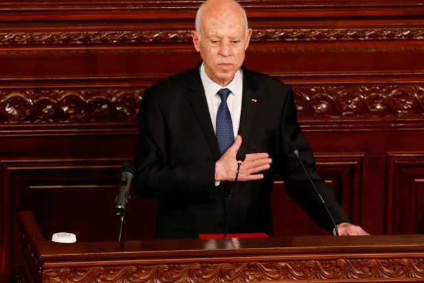 النائب السعيداني اتهم الرئيس قيس سعيد بالسعي لاحتكار كل القرارات (رويترز)