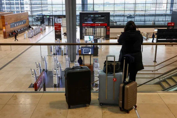 Archival image from inside Berlin Airport (Reuters)