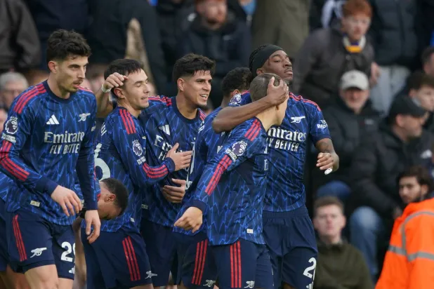 يتطلع آرسنال لمواصلة انتصاراته والابتعاد بالصدارة (أ.ب) 