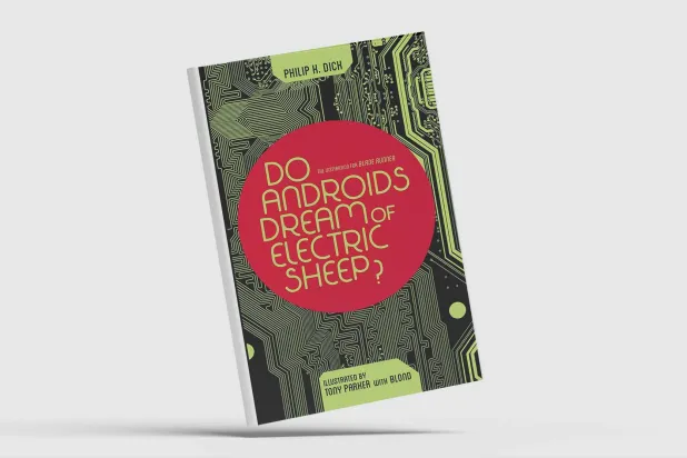 غلاف "هل تحلم الروبوتات بخراف كهربائية؟"  لفيليب ك. ديك