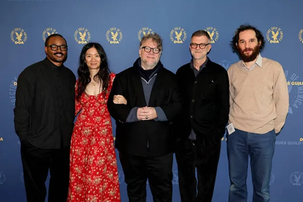 من اليسار ريان كوغلر وكلوي تشاو وغييرمو دل تورو وبول توماس أندرسن وجوش صفدي (غيتي)