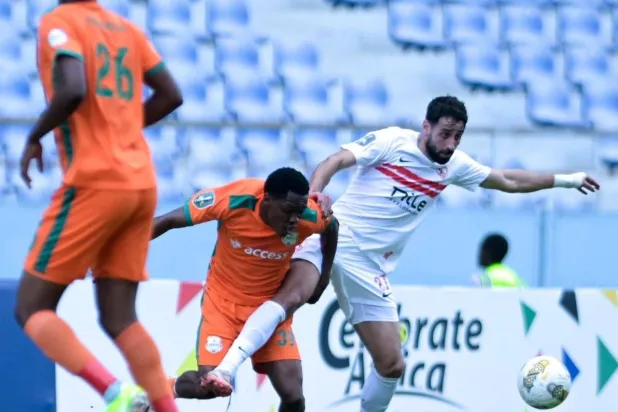 الزمالك خسر أمام مضيفه زيسكو يونايتد بهدف (نادي الزمالك)