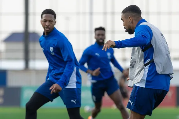 مالكوم خلال التدريبات (نادي الهلال)