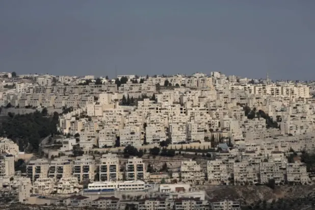 The Israeli settlement of Har Homa, seen from the West Bank city of Bethlehem, Tuesday, Dec. 17, 2024. (AP)
